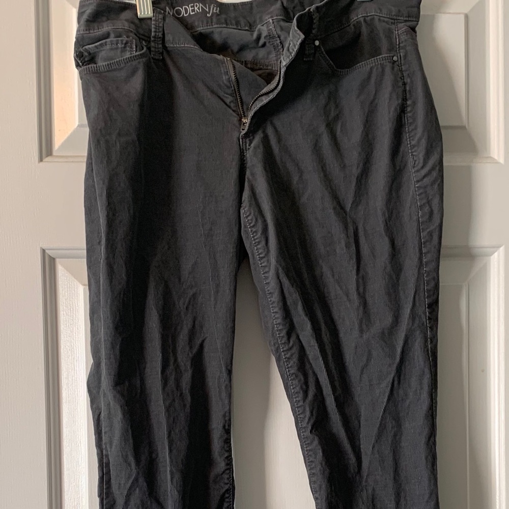 Ann Taylor Corduroy gray dress/casual pants